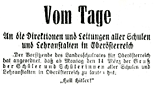 Linzer Volksblatt: Vom Tage