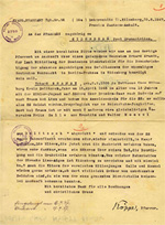 Der Originalbrief der evangelischen Pfarramtes Doberschtz