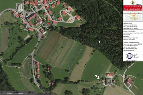 Luftaufnahme von Eidenberg und dem Haiderberg